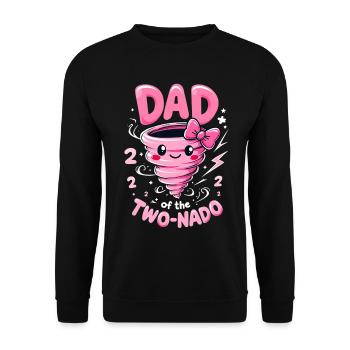 Papa ZweiNado - Unisex Sweatshirt - black - Front - Alina (178cm) & Michal (187cm)