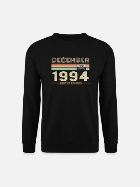 Décembre 1994 anniversaire Décembre 1994 Décembre - Sweat-shirt Unisexe - noir