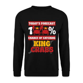 Alaska King Crab - Unisex Sweatshirt - black - Front - Alina (178cm) & Michal (187cm)
