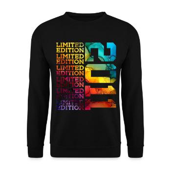 LIMITED EDITION 2011 15 JAHRE 15. GEBURTSTAG - Unisex Pullover - Schwarz - Vorne - Alina (178cm) & Michal (187cm)