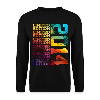 ÉDITION LIMITÉE 2014 12 ANS 12E ANNIVERSAIRE - Sweat-shirt Unisexe - noir - Devant - Alina (178cm) & Michal (187cm)
