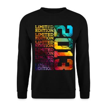 LIMITED EDITION 2013 13 JAHRE 13. GEBURTSTAG - Unisex Pullover - Schwarz - Vorne - Alina (178cm) & Michal (187cm)