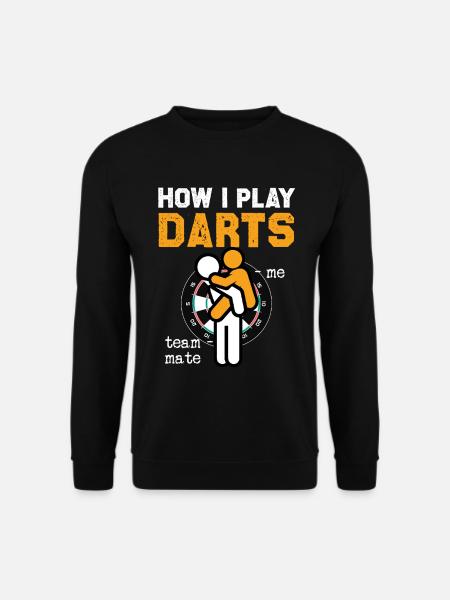Darts Hug Team Spirit - Unisex Sweatshirt - black