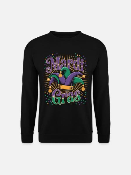Carnival Mardi Gras Confetti - Unisex Sweatshirt - black