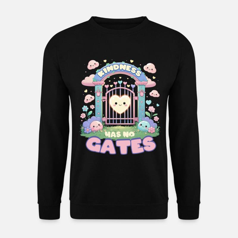 Humanity Equality Kindness Has No Gates - Unisex Sweatshirt - black