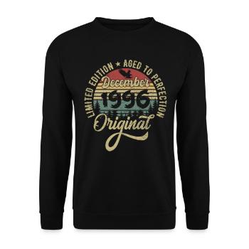 December 1996 - Legend since December 1996 - Unisex Sweatshirt - black - Front - Alina (178cm) & Michal (187cm)