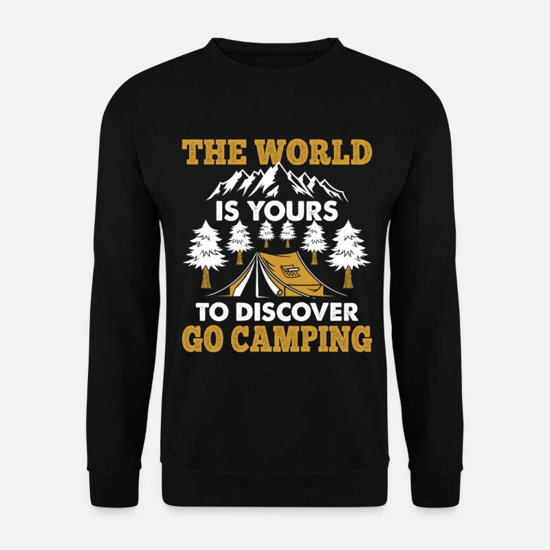 Camping - Unisex Pullover - Schwarz