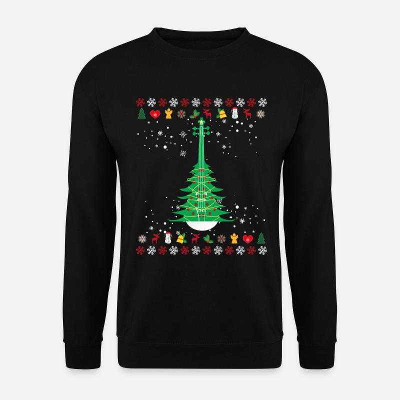 Sapin de Noël violon - Sweat-shirt Unisexe - noir