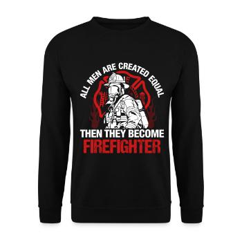 Fire brigade - Unisex Sweatshirt - black - Front - Alina (178cm) & Michal (187cm)
