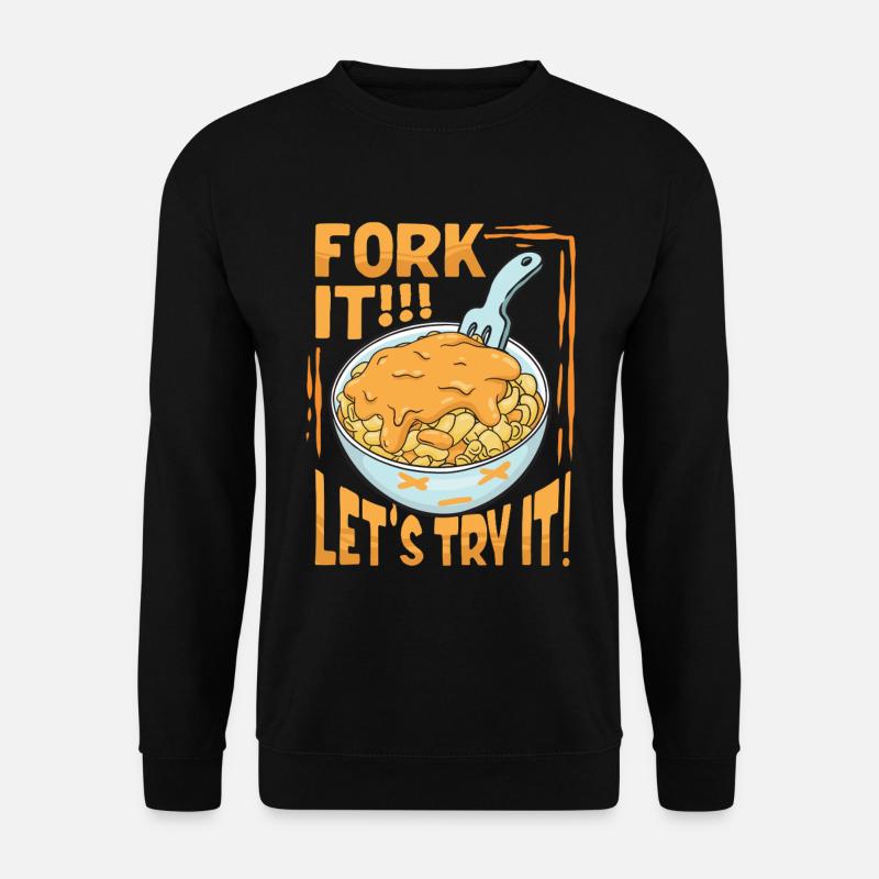 Mac n Cheese Fork It - Unisex Sweatshirt - black