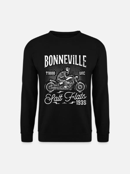 Bonneville Salt Flats Motorrad Geburtstag 1935 - Unisex Pullover - Schwarz