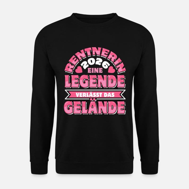 Rentnerin 2026 - Ruhestand - Pension - Unisex Pullover - Schwarz