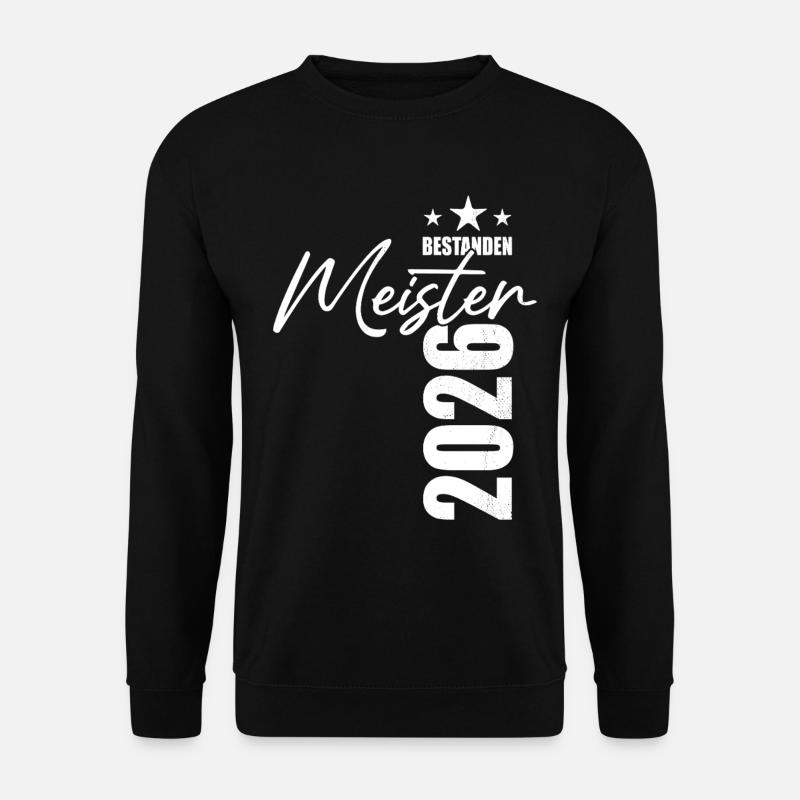 Master passed in 2026 - exam - success - Unisex Sweatshirt - black