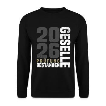 Journeyman graduation 2026 - Unisex Sweatshirt - black - Front - Alina (178cm) & Michal (187cm)
