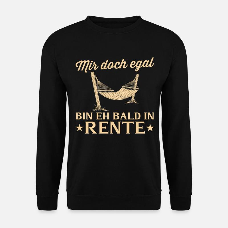 Ruhestand Hängematte - Eh bald in Rente - Unisex Pullover - Schwarz