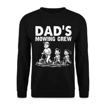 L’équipe de tonte de papa - Sweat-shirt Unisexe - noir - Devant - Alina (178cm) & Michal (187cm)