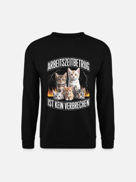 Arbeitszeitbetrug Ist Kein Verbrechen Y2K Bootleg - Unisex Pullover - Schwarz