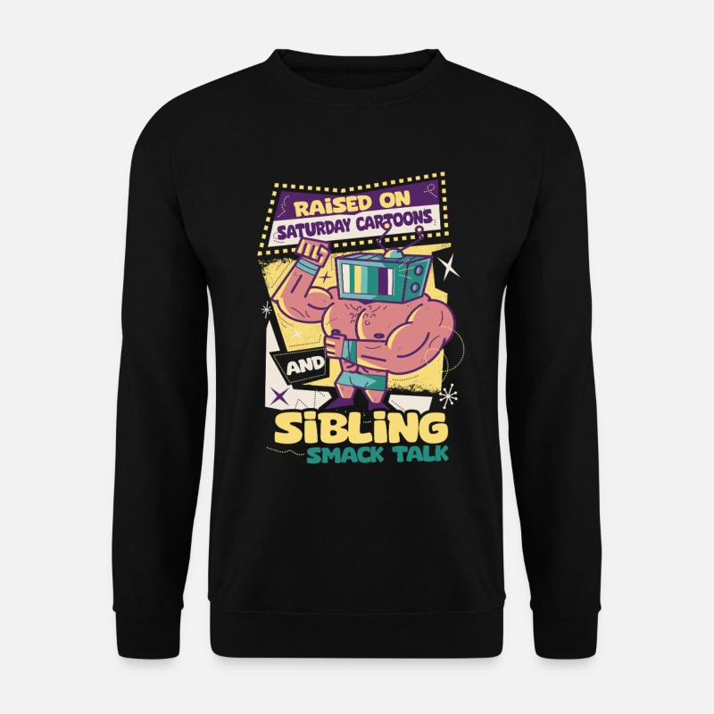 Geschwister Bruder Schwester - Unisex Pullover - Schwarz