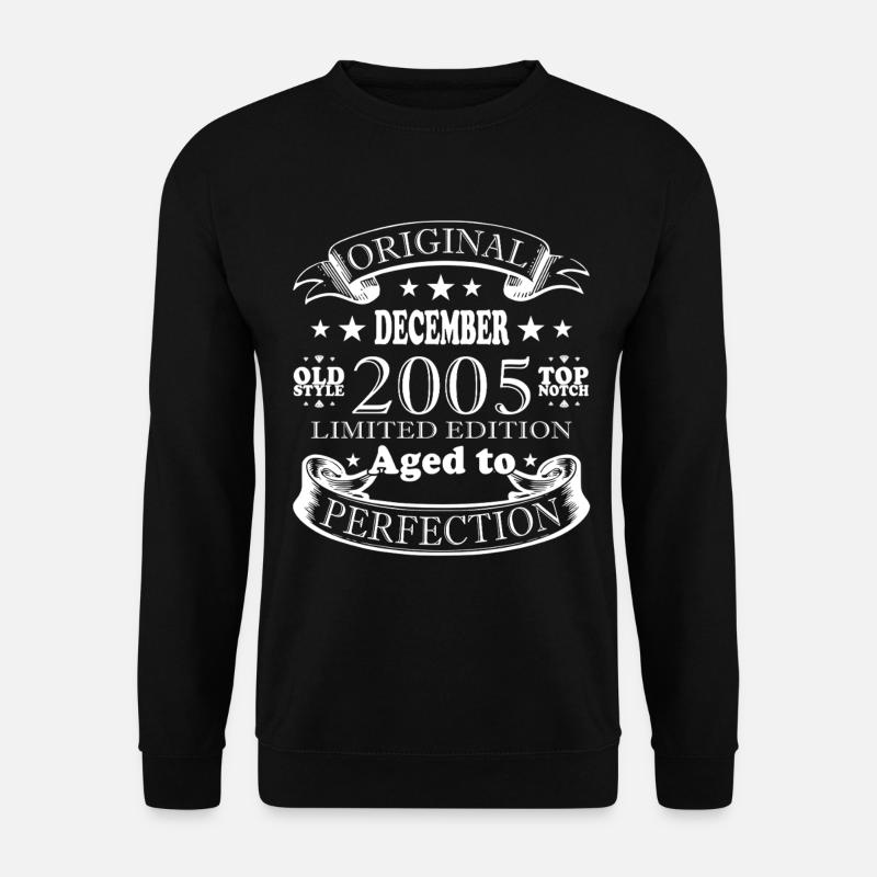 2005 Dezember 2005 Jubiläum Dezember 2005 - Unisex Pullover - Schwarz
