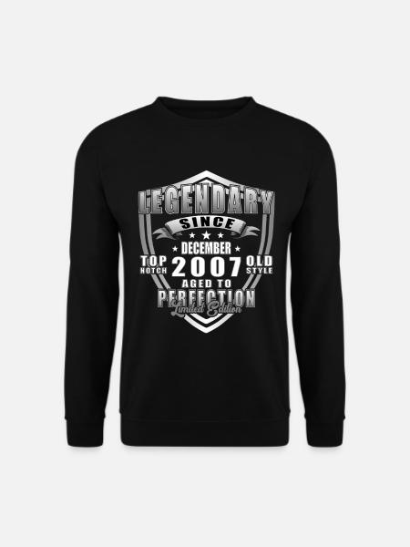 Décembre 2007 Jubilé 2007 Légendes Décembre - Sweat-shirt Unisexe - noir