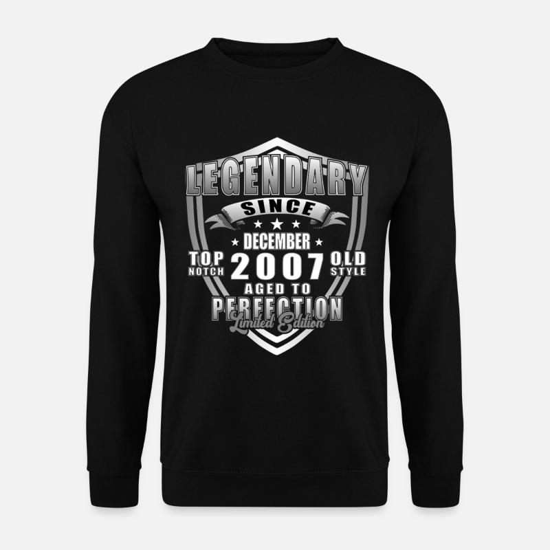 Dezember 2007 Jubiläum 2007 Legenden Dezember - Unisex Pullover - Schwarz