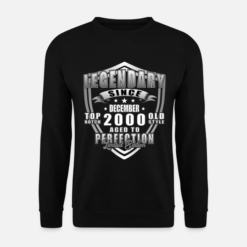 Décembre 2000 Jubilé 2000 Légendes Décembre - Sweat-shirt Unisexe - noir