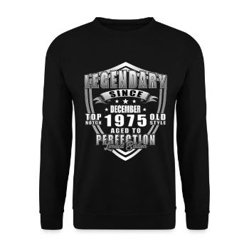 Décembre 1975 Jubilé 1975 Légendes Décembre - Sweat-shirt Unisexe - noir - Devant - Alina (178cm) & Michal (187cm)