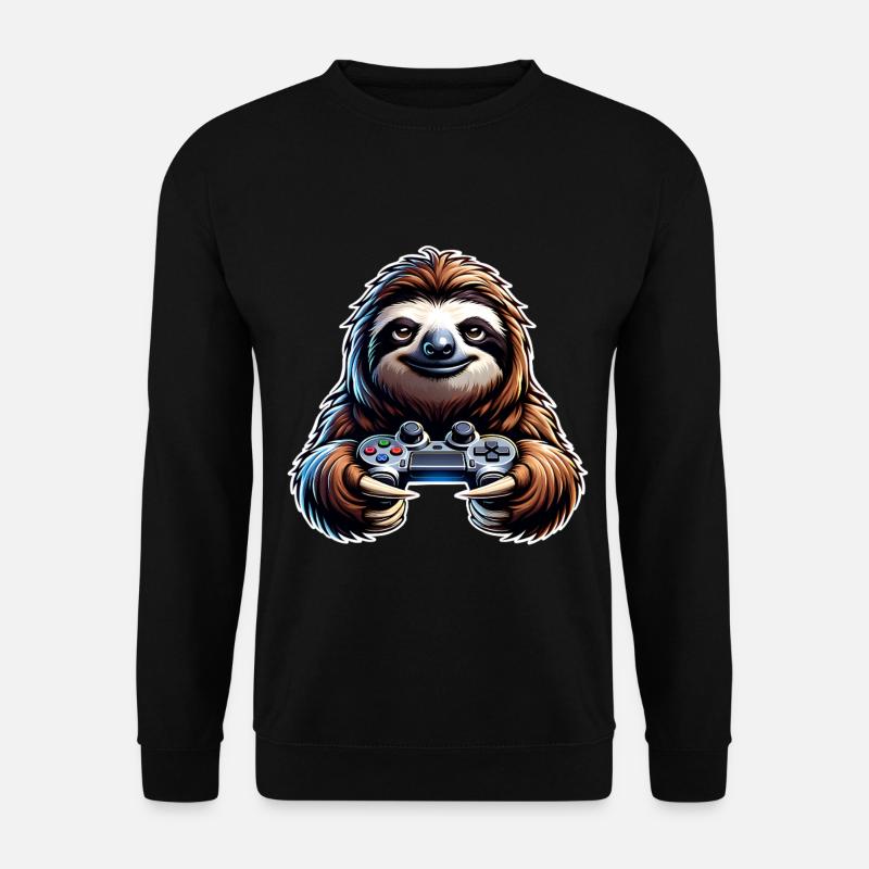 Gaming Sloth Controller - Unisex Sweatshirt - black
