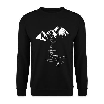 Valmorel Grand Domaine Ski Savoie Village Resort - Unisex Pullover - Schwarz - Vorne - Alina (178cm) & Michal (187cm)