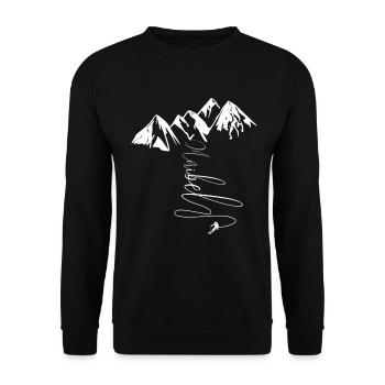 Meribel Ski 3 Valleys Traditional Chalets Savoie - Unisex Sweatshirt - black - Front - Alina (178cm) & Michal (187cm)