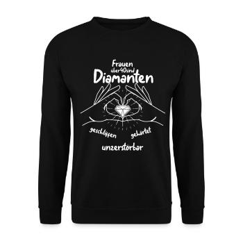 40e anniversaire - Sweat-shirt Unisexe - noir - Devant - Alina (178cm) & Michal (187cm)