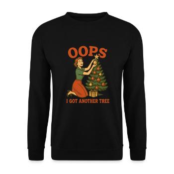 Oops I Got Another Tree - Unisex Pullover - Schwarz - Vorne - Alina (178cm) & Michal (187cm)