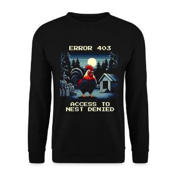 Access denied | Nest Error 403 - Unisex Sweatshirt - black - Front - Alina (178cm) & Michal (187cm)
