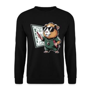 Coach de hamsters avec emploi du temps - Sweat-shirt Unisexe - noir - Devant - Alina (178cm) & Michal (187cm)