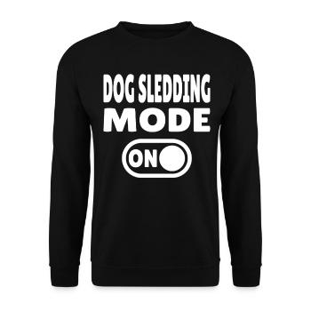 Dog Sledding Mode ON - Sled Dog - Unisex Sweatshirt - black - Front - Alina (178cm) & Michal (187cm)