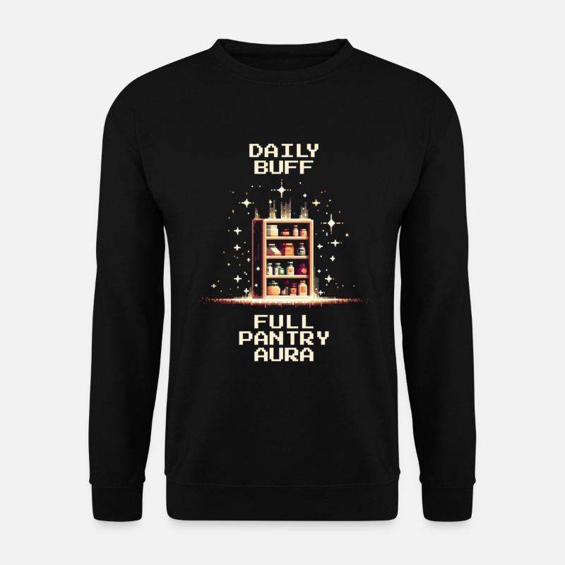 Volle Vorratskammer | Pixel Art - Unisex Pullover - Schwarz