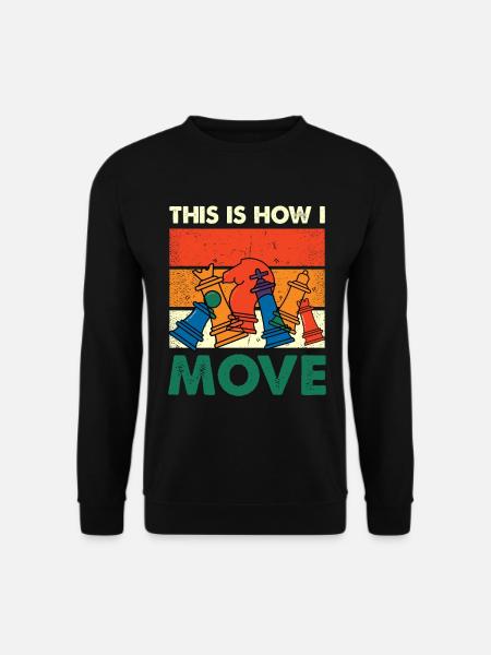 Bunte Schachfiguren Move - Unisex Pullover - Schwarz