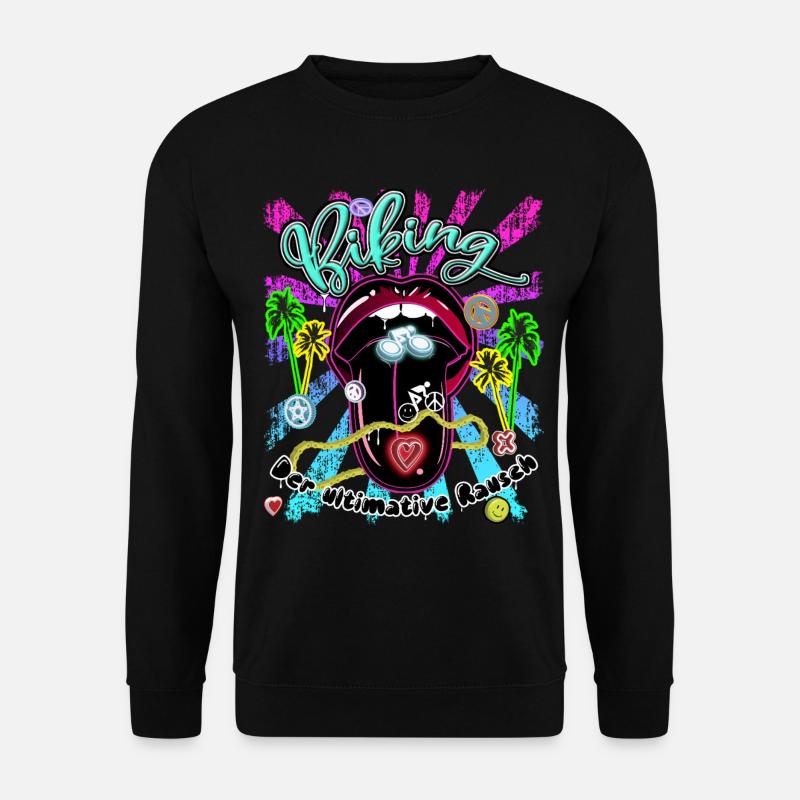 Biking - Unisex Sweatshirt - black