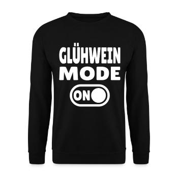 Glühwein Mode ON - Unisex Sweatshirt - black - Front - Alina (178cm) & Michal (187cm)