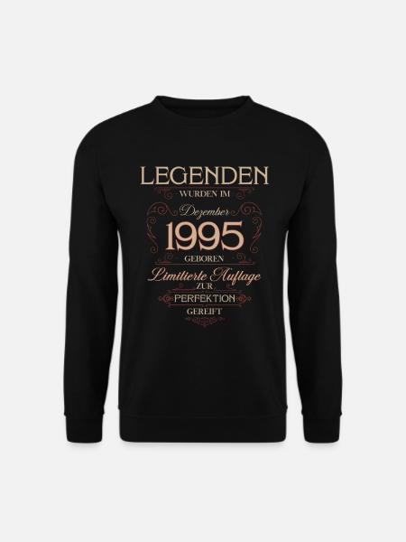 30th Birthday Legend December 1995 - Unisex Sweatshirt - black