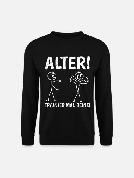 Stick Figure TRAIN LEGS Fun - Unisex Sweatshirt - black