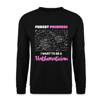I Want to Be a Mathematician - Unisex Sweatshirt - black - Front - Alina (178cm) & Michal (187cm)