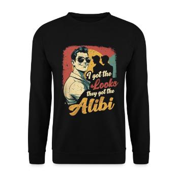 Frère ou sœur Sœur J’ai l’apparence - Sweat-shirt Unisexe - noir - Devant - Alina (178cm) & Michal (187cm)