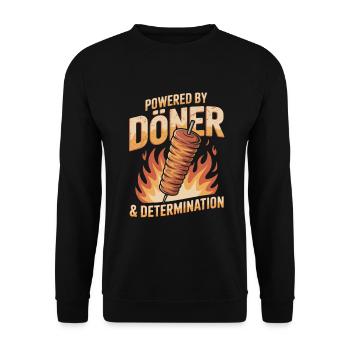 Doner Kebab Humour - Sweat-shirt Unisexe - noir - Devant - Alina (178cm) & Michal (187cm)