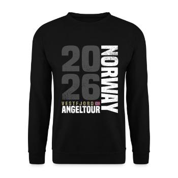 Vestfjord Fishing Trip Norway 2026 - Unisex Sweatshirt - black - Front - Alina (178cm) & Michal (187cm)