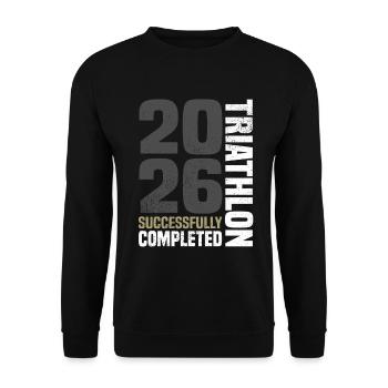 Triathlon 2026 - Unisex Sweatshirt - black - Front - Alina (178cm) & Michal (187cm)