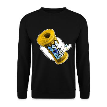 Money - Unisex Sweatshirt - black - Front - Alina (178cm) & Michal (187cm)