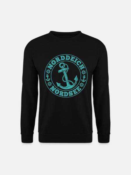 Nordsee Urlaub NORDDEICH Souvenirs Lustiges - Unisex Pullover - Schwarz