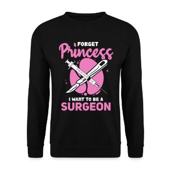 Chirurgenträume statt Prinzessin - Unisex Pullover - Schwarz - Vorne - Alina (178cm) & Michal (187cm)