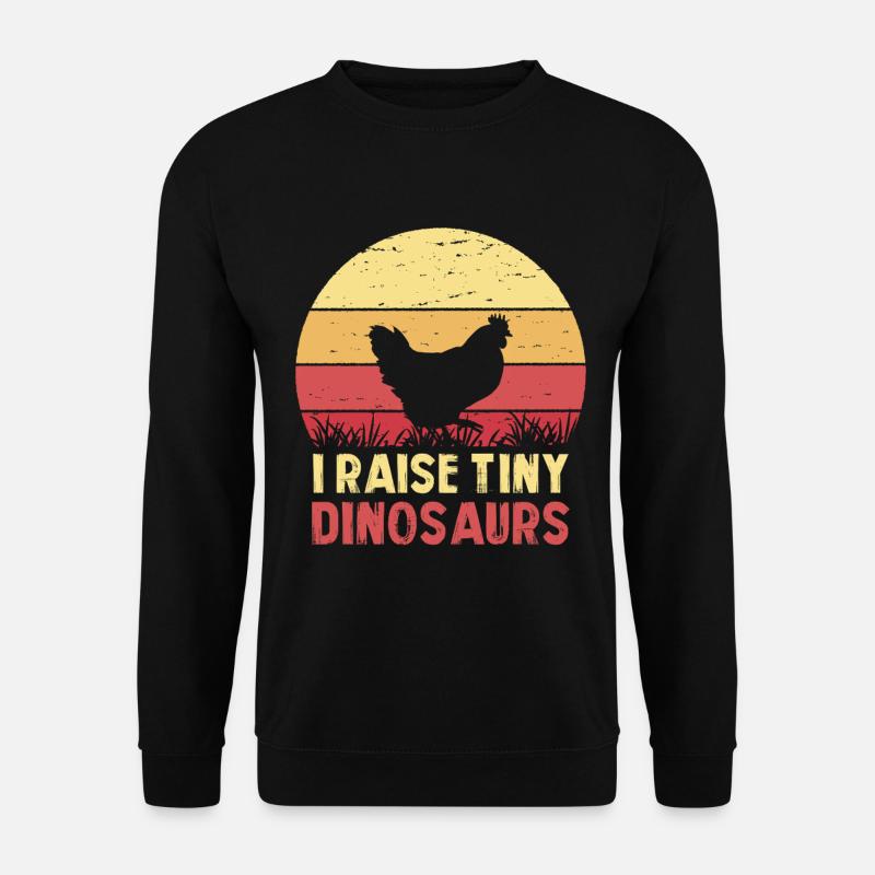 Ich züchte winzige Dinosaurier - Unisex Pullover - Schwarz